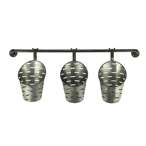 Upper Deck LTD Other Galvanized Finish 3 Piece Olive Bucket Wall